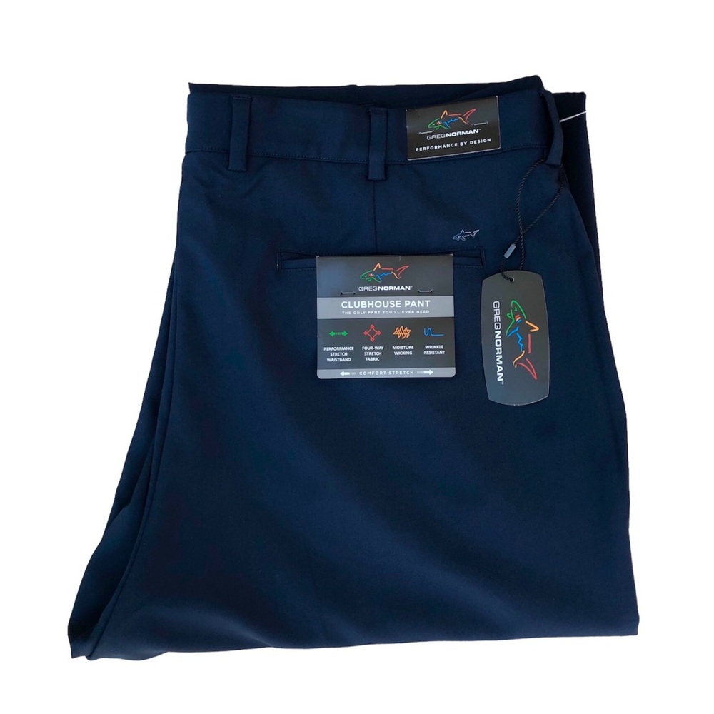 GREGNORMAN Stretchy Moisture Wicking Club‎ House  Golf Midnight Blue Pants W40